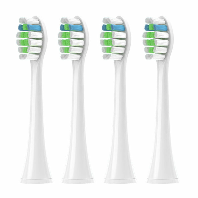 Planck O2 substituição cabeças para escova de dentes elétrica, dureza média, DuPont vácuo bicos, cabeças escova, adequado para Evowera