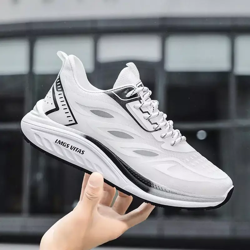 2023 New Men's Shoes Winter Clunky Sneakers Thick Sole Height Increasing Youth Casual Boys Leather Surface Sports Trendy Shoes
