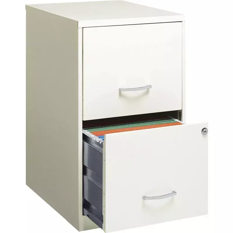 Стальной шкаф для файлов lorella SOHO, 24,5 дюйма, высота X 14,3 дюйма, ширина X 18 дюймов, глубина, белый, США