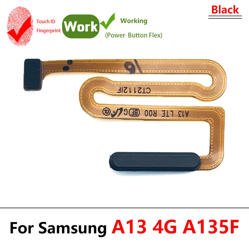 20 Stück, neu getestet für Samsung A13 5G 4G A135F A136B Finger abdrucks ensor Scanner Touch-ID verbinden Motherboard Home Button Flex