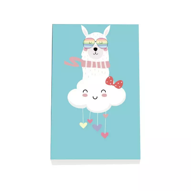 Cute Alpaca Memo Note Paper TearAble Cartoon Animal Note Pad Office Student Stationery Supply School Supplies Notebook