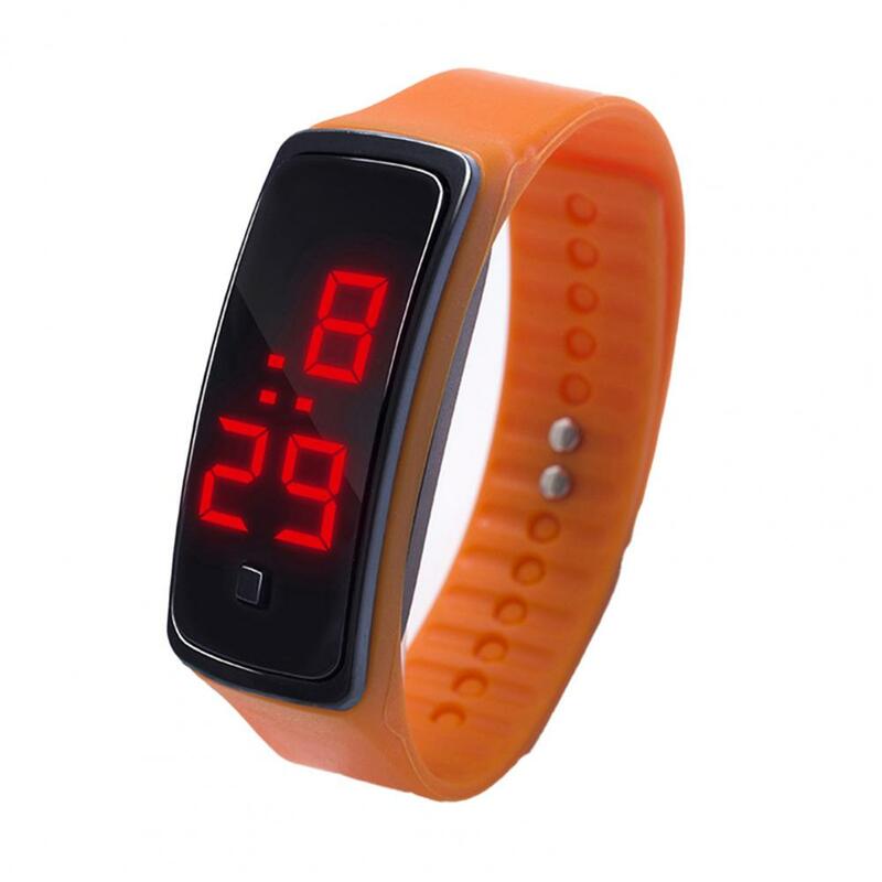 Reloj de pulsera Digital electrónico para niños, pulsera deportiva con retroiluminación LED, resistente al agua, 20cm