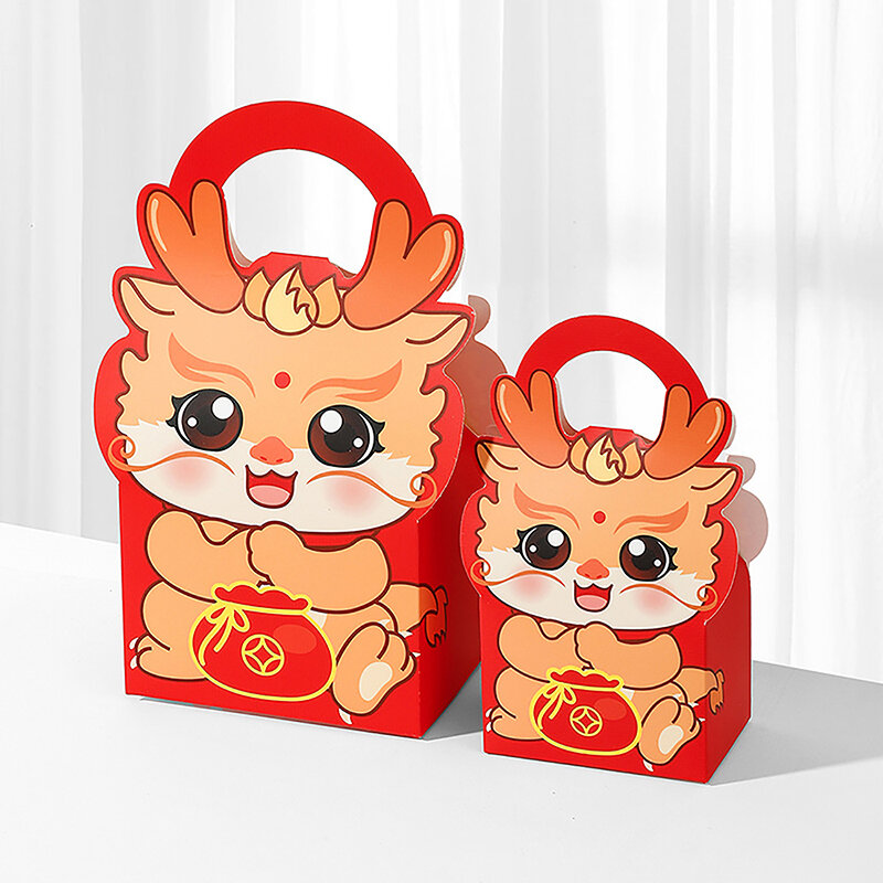 Chinese New Year Cookies Box For Pastry Cake Chocolate Mooncake Gift Packaging Spring Festival Party