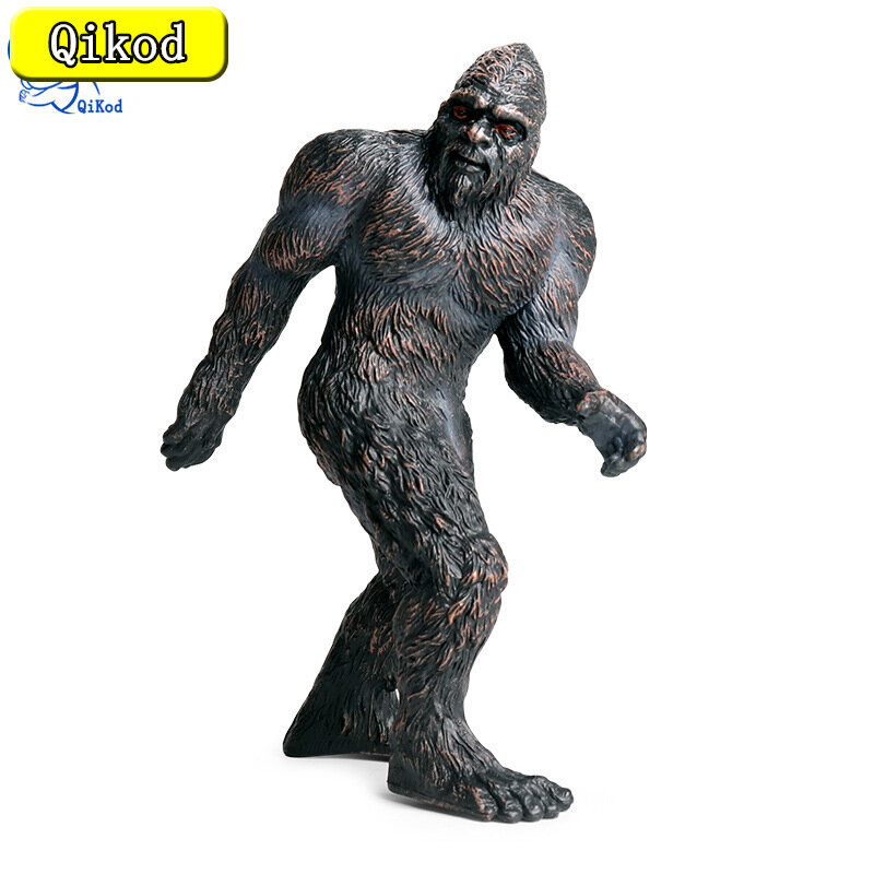Figuras de acción de mitos y leyendas salvajes para niños, juguetes educativos de PVC, modelo Animal de simulación de chimpancés primitivos, Bigfoot, nuevos
