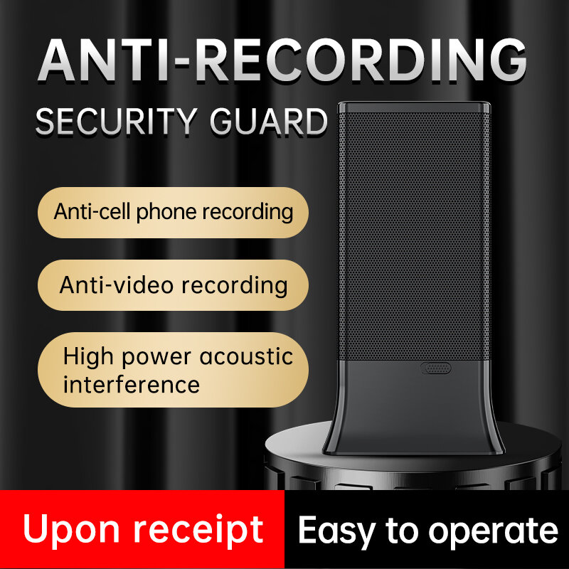 F12 Anti Recorder Blocker Wide Range Phone Video Dictaphone Sound Shield for Meeting Security