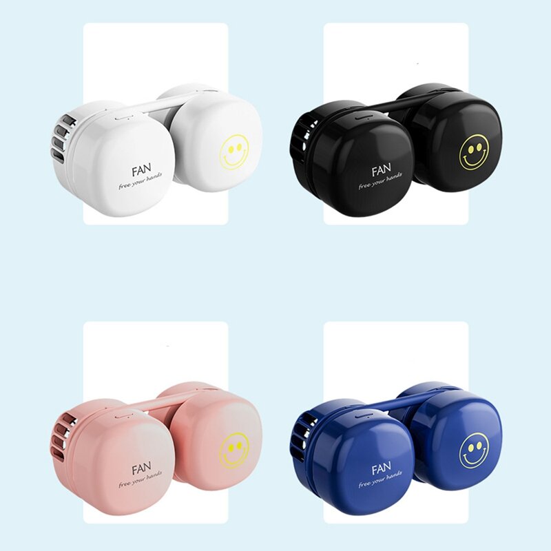 Mini Ventilateur de Cou Portable, Rechargeable par USB, Accessoire Silencieux pour la raq du dehors, pour l'Extérieur, Refroidissement Portable