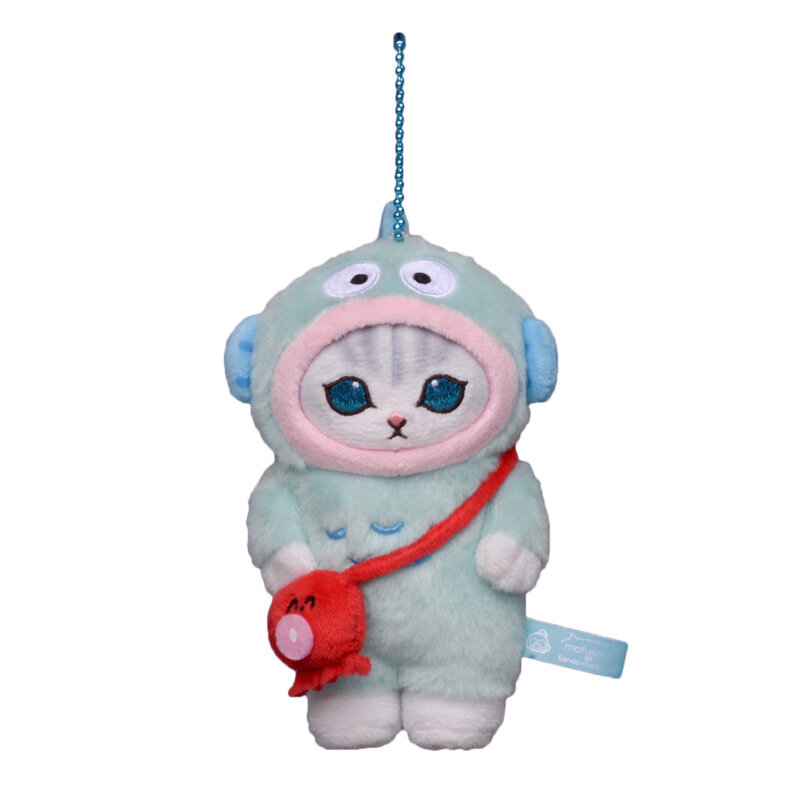 Sanrio Kawali Kuromi Hello Kitty My Melody Cinnamoroll bantal kucing mainan mewah gantungan kunci boneka boneka untuk hadiah anak-anak