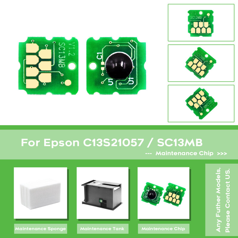 Chip de tanque de manutenção para impressora Epson SureColor, C13S210057, T2170, T3170, T3170X, T5170, T2100, T3100, T5100, F500, F540, F570, F571