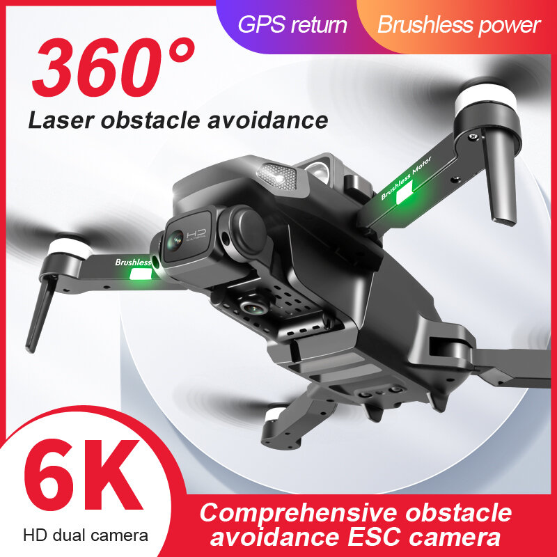 Nova rg101 max evitar obstáculos zangão gps profissional dupla câmera hd 6k sem escova do motor quadcopter fotografia aérea brinquedo