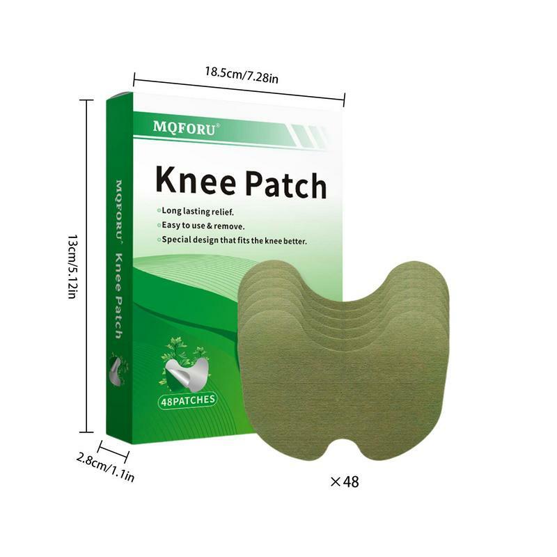 Naszywki z piołunu ziołowego 48 szt. Naturalny plaster na kolano do tyłu, głębokie ogrzewanie ramion, dodatkowe siły, łagodzenie bólu stawów