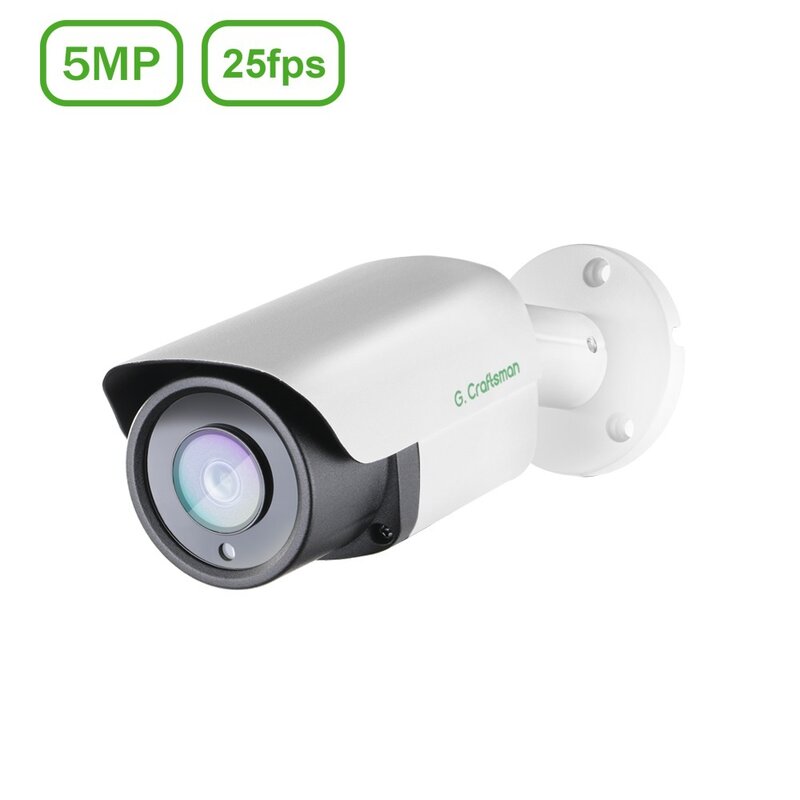 Áudio e Vídeo ao ar livre Câmera de Vigilância, Protocolo Onvif B1M5S Hikvision, Sensor POE SONY, Segurança CCTV Cam, H.265, 25fps, 5MP, Novo