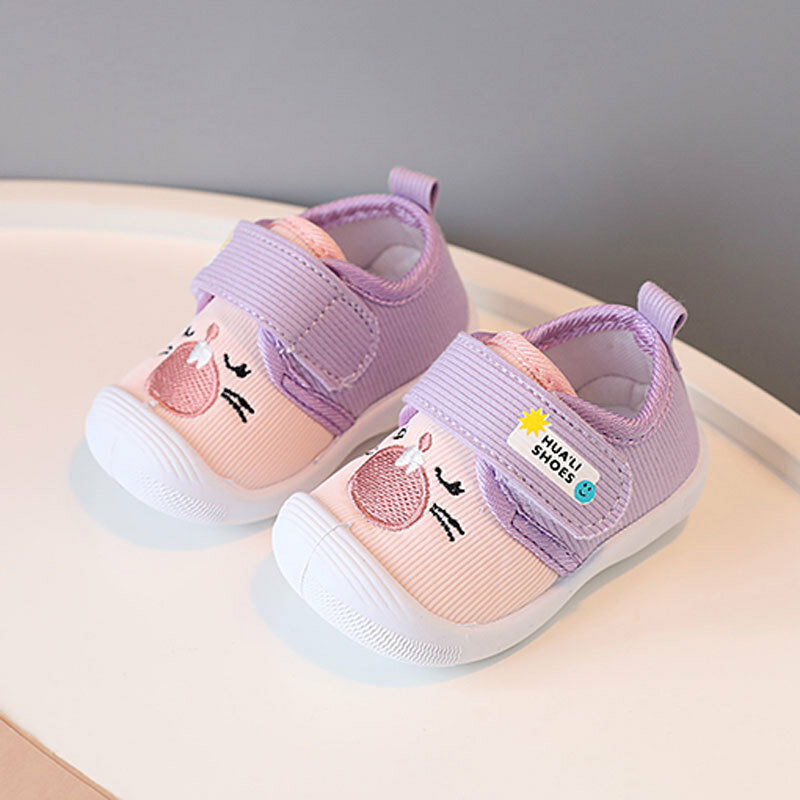 0-3 Years Old Baby Shoes First Walkers Spring Autumn Sneakers Boy Girls Anti Kicking Non-slip Soft Sole Squeaky Casual Shoes