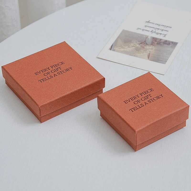 繊細な正方形のジュエリーボックス,1ピース,女性用のジュエリーディスプレイケース,ネックレス,イヤリング