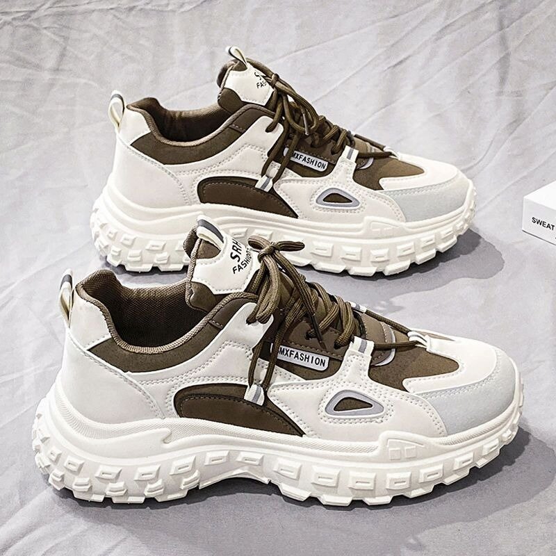 Men's Sneakers Outdoor Non-slip Comfortable Platform Shoes Mix Color Tennis Man Casual Shoes Lace-up Men Shoes кроссовки мужские