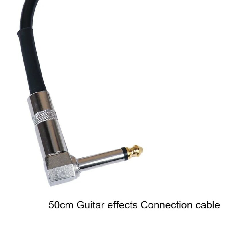 Cavo per effetti per chitarra elettrica da 1 pezzo cavo per effetti per chitarra maschio-maschio in PVC ad alta elasticità per accessori per basso per chitarra elettrica