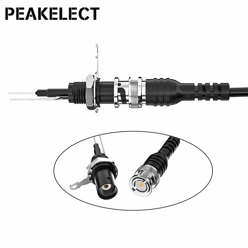 Peakelect P7002S 10 piezas 50KY conector hembra BNC de seguridad tipo soldadura para instalación de Panel de instrumentos accesorios de alta calidad
