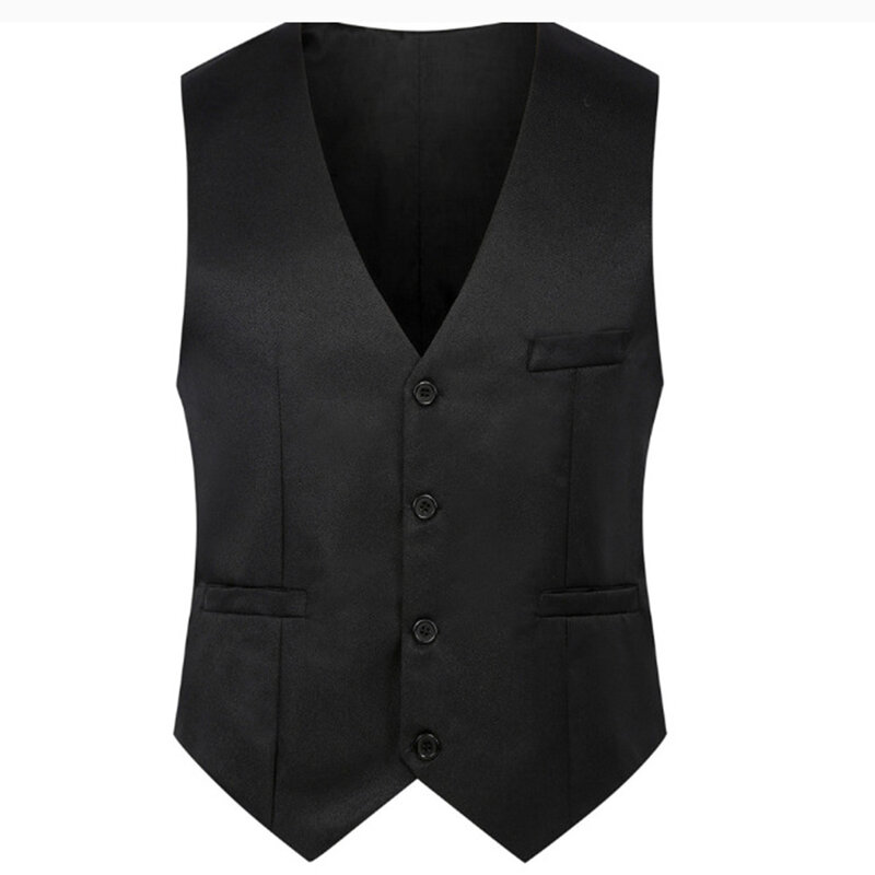 Brand New Mens Vest Clothing Waistcoat Winter Work All Seasons Autumn Business Casual Double-breasted Sleeveless