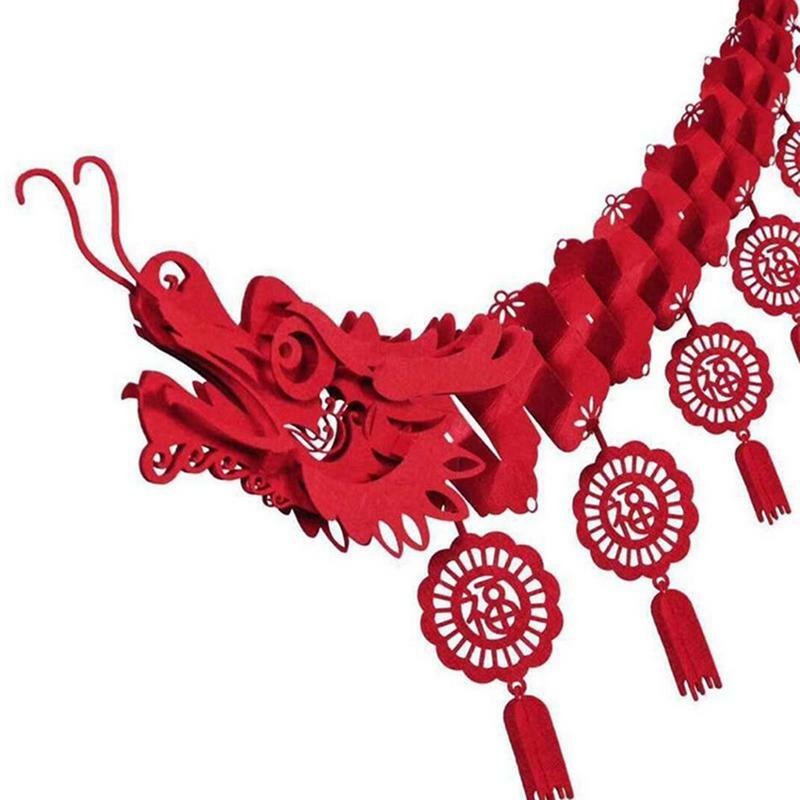 Festa do Festival da Primavera, Dragão do Ano Novo Chinês, Decorações de Teto, Ornamento do Ano Lunar para Lojas e Restaurantes, 2024