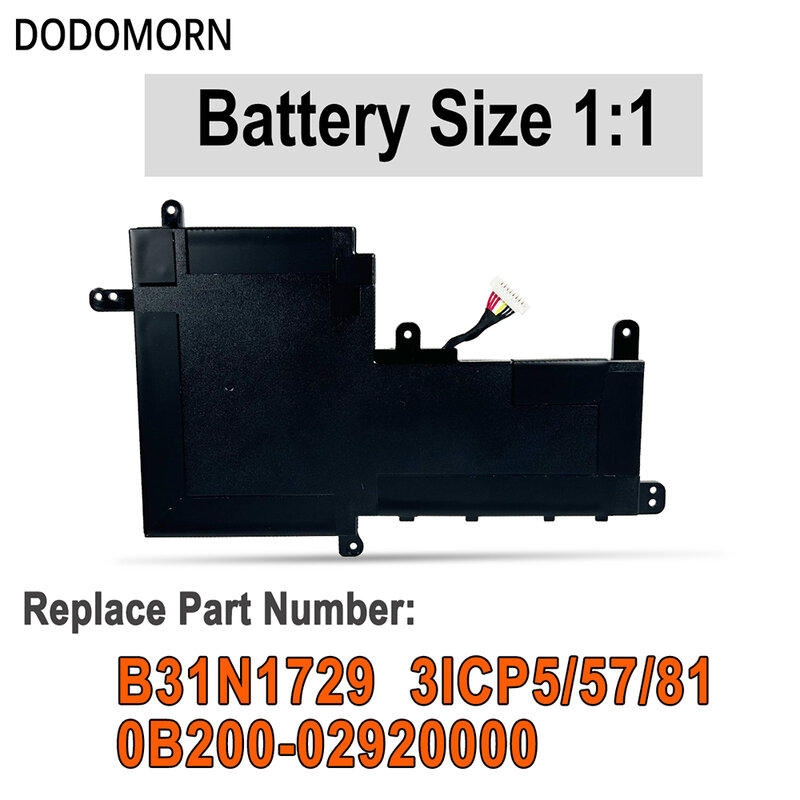DODOMORN nuova batteria di alta qualità B31N1729 per ASUS VivoBook S15 S530 S530F S530FA S530FN S530UA S530UF S530UN X530FN X530FN-1A