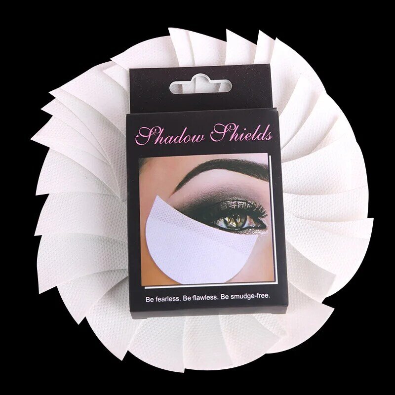 Nowy cień do powiek szminka Protector Shields Eyeliner Shield jednorazowe podkładki Lint Free Patch sztuczne rzęsy rozszerzenie przybory do makijażu