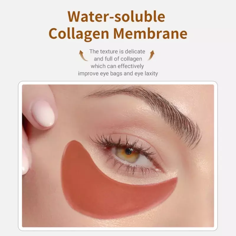 LANBENA collagene bende per gli occhi 60 pezzi borse per gli occhi rimozione rughe occhiaie patch retinolo VC cuscinetti per gli occhi maschera per il sonno cura della pelle