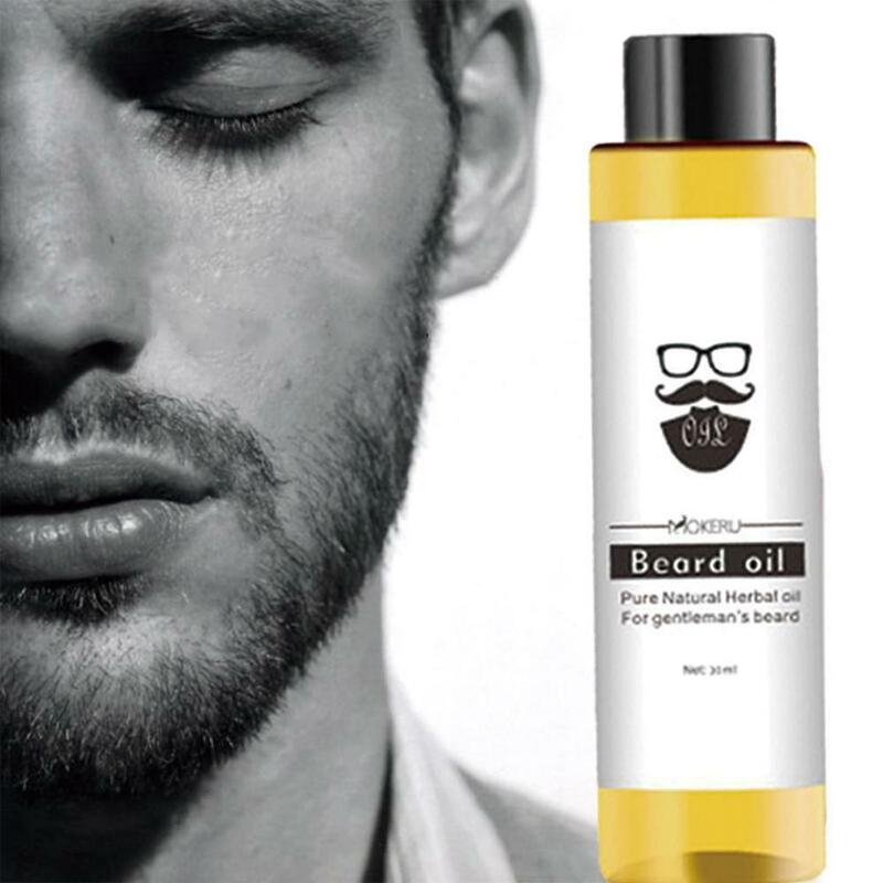 Pielęgnacja brody olej naturalne składniki olejek wzrostu dla mężczyzn broda pielęgnacja leczenie błyszczące wygładzanie broda olejki eteryczne 30ml