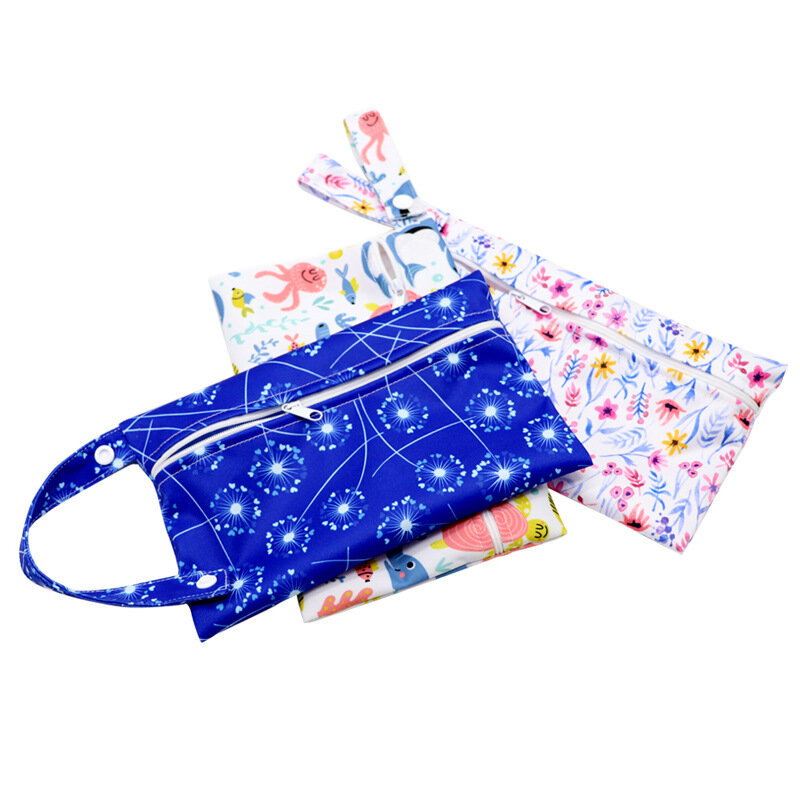 Borsa portaoggetti per pannolini piccola borsa da viaggio portatile con cerniera per il lavaggio pieghevole degli articoli da toeletta per il trucco impermeabile