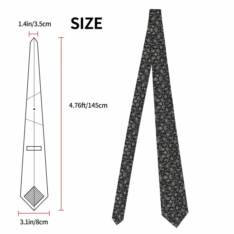 Benutzer definierte Bandana Paisley Muster Krawatte Männer Mode Seide Party Krawatte