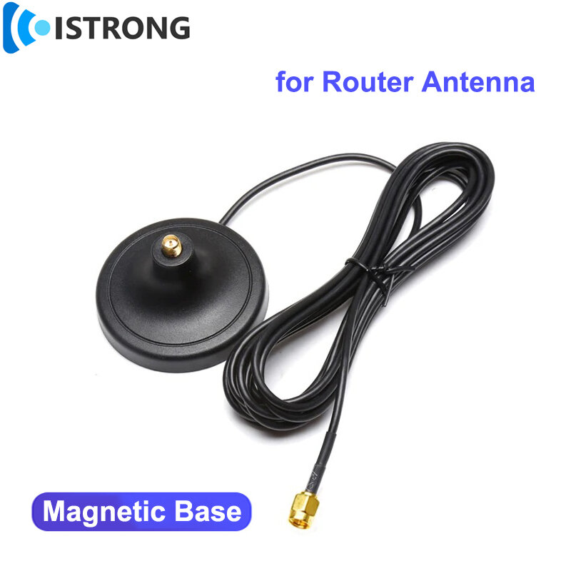 Antena kartu jaringan 2G/3G/4G/5G, basis magnetik dengan kabel ekstensi 3m RG174 SMA panjang konektor dapat disesuaikan