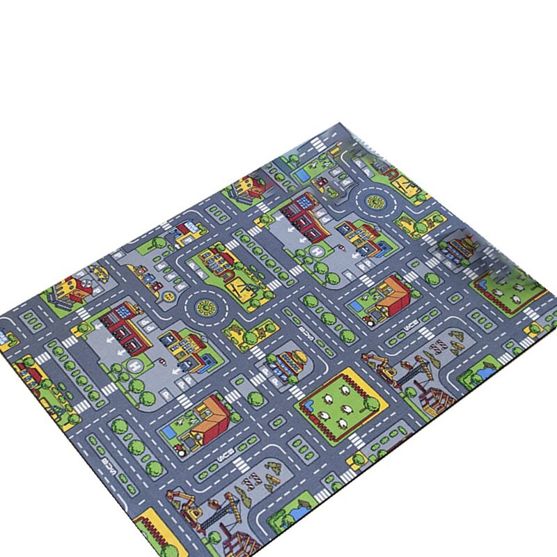 Bambini ragazzi città città auto strade sala giochi interattiva tappetino da gioco morbido tappetino da gioco