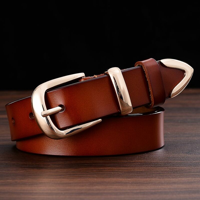 Cinturón de cuero para mujer, disponible en talla grande, cinturones de marca, longitud: 95-120cm, ancho: 2,8 cm