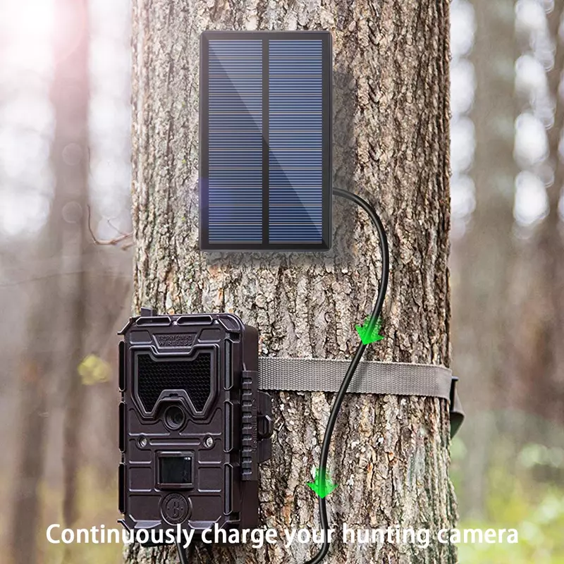แผงพลังงานแสงอาทิตย์2A ชาร์จไฟสำหรับ Trail Trail กล้อง TOGUARD H85 6V
