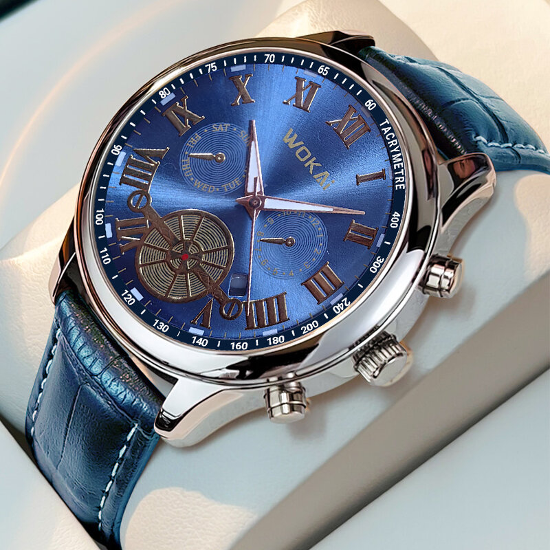 Nowy zegarek biznesowy sportowy zegarek kwarcowy 2023wokai pas rekreacyjny zegarek męski