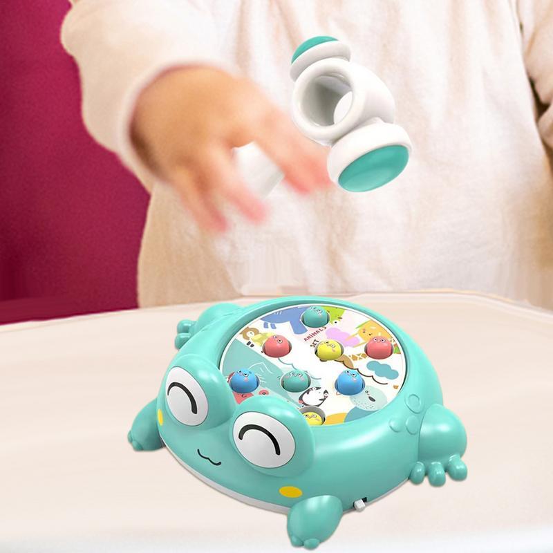 Interaktywne uderzenie w gra z piłkami interaktywne bicie młotkiem zabawki dla malucha wczesnej zabawce rozwojowej z młotkiem rodzic-dziecko