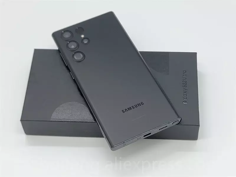 Samsung Galaxy s22 Ultra 5gスマートフォン、snapdragon 8携帯電話、108MP、8 GB RAM、128 GB rom、5000mAh、6.8インチ、s22u、s908u1