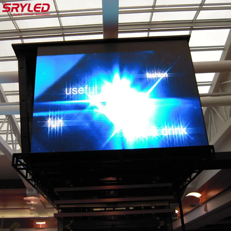 SRYLED-Panneau mural vidéo LED extérieur, écran d'affichage LED, scène d'interdiction de publicité, cinéma, location RVB P4.81 mm