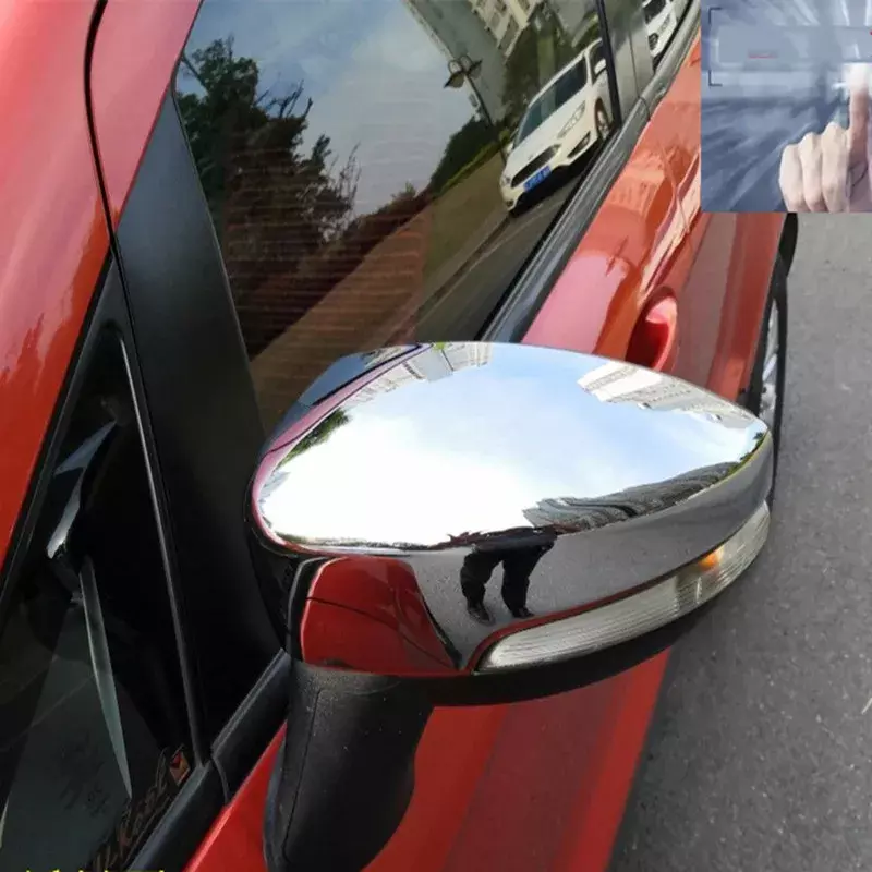 Espejo retrovisor de ala lateral de puerta para Ford Ecosport, reemplazo de cubierta protectora original, embellecedor de estilo de coche, 2013-2017