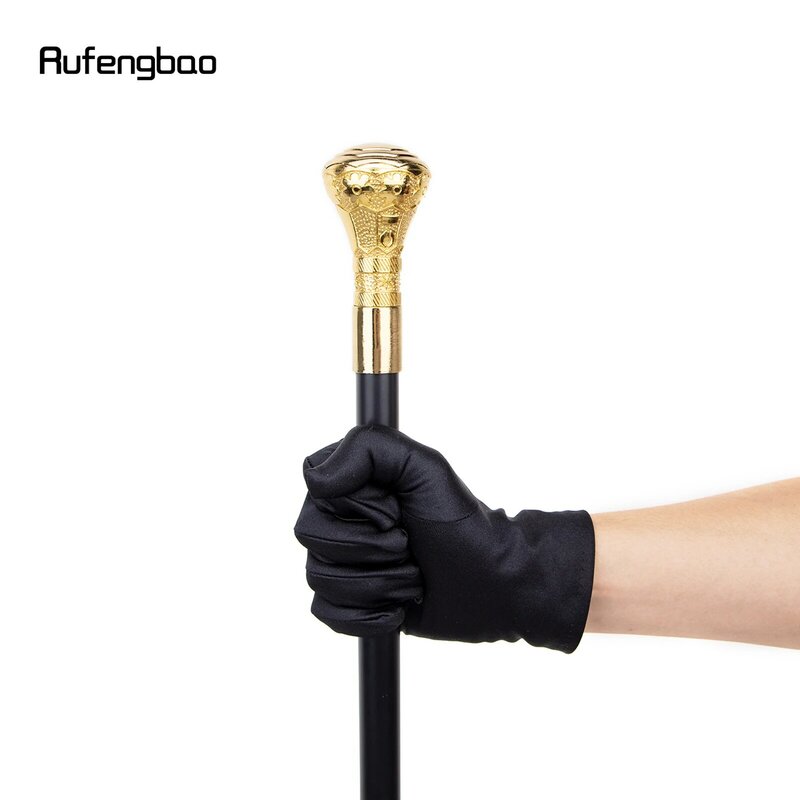 ゴールデンラグジュアリーオクタゴンハンドルファッション杖パーティー用装飾杖エレガントなかぎ針編みノブ杖93cm