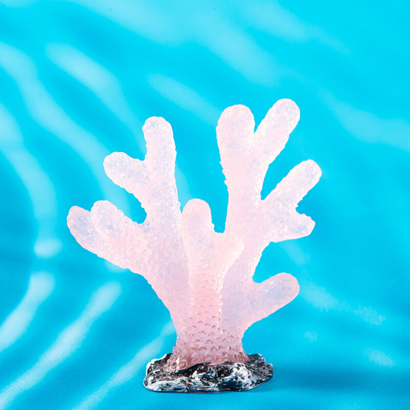الراتنج التماثيل المرجانية مضيئة ، الطحلب المشهد الصغير ، الجنية حديقة الديكور ، DIY بها بنفسك اكسسوارات المنزل
