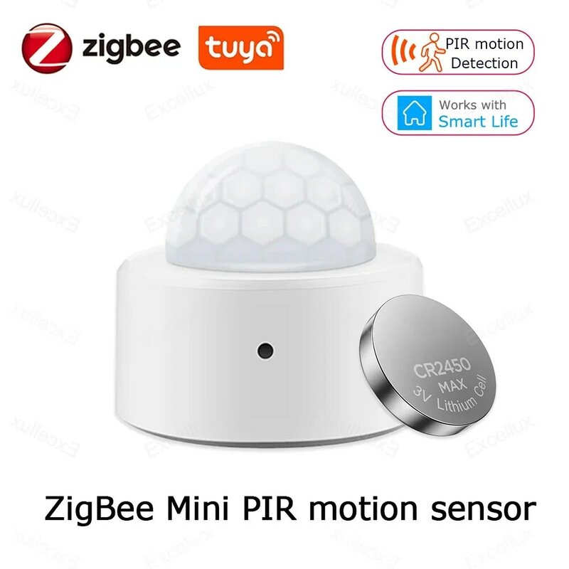 Tuya ZigBee PIR czujnik ruchu Mini podczerwień wykrywacz obecności ludzkiego ciała inteligentny domowy System alarmowy ochronny zabezpieczający inteligentne życie