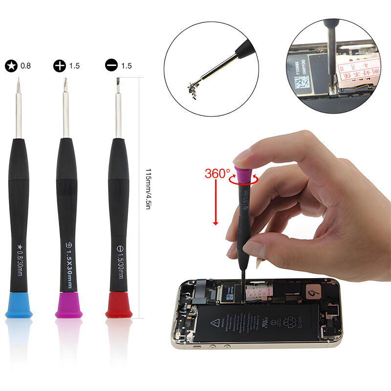 Professional 25 In 1 Repair Tool Kits For iPhone Mobile Phone Screwdriver Tools For Samsung Xiaomi iPad PC Disassemble Hand Kit