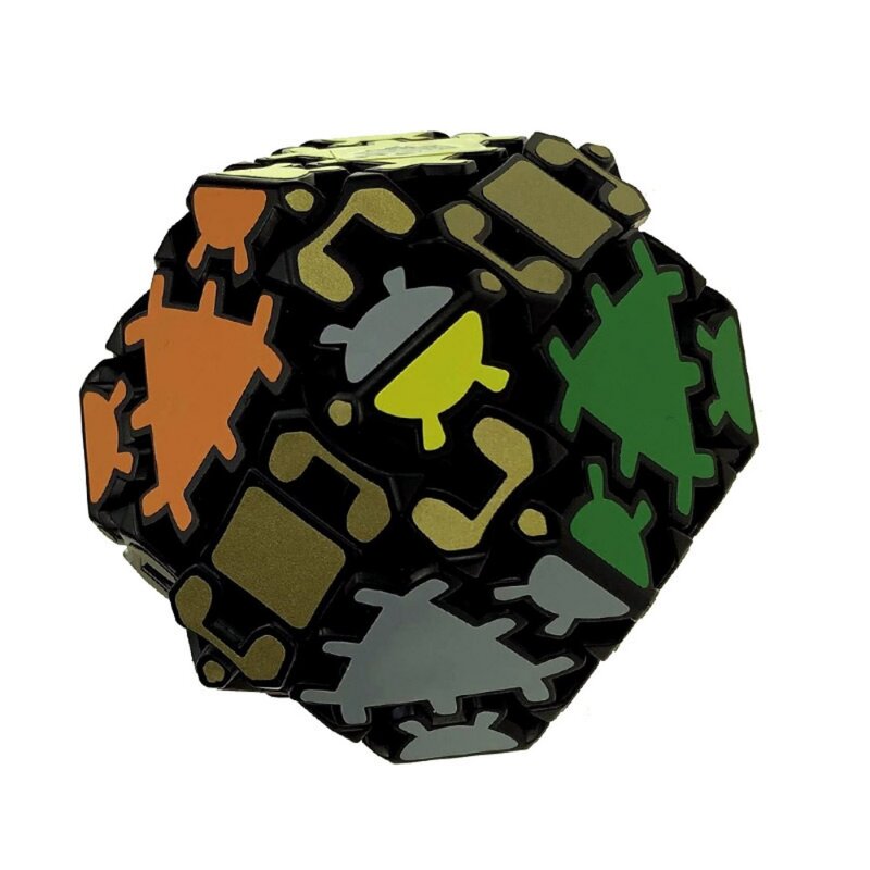 LanLan Gear sześciokątny Tetradecahedral profesjonalna edukacyjna magiczna kostka 6 krawędzi 14-stronna prędkość Puzzle zabawki