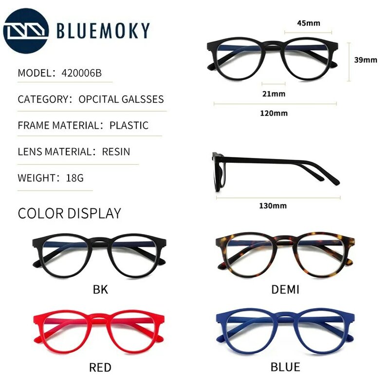 Bluemoky óculos para computador, óculos para mulheres anti-luz azul, bloqueio de óculos ópticos da miopia, proteção contra radiação