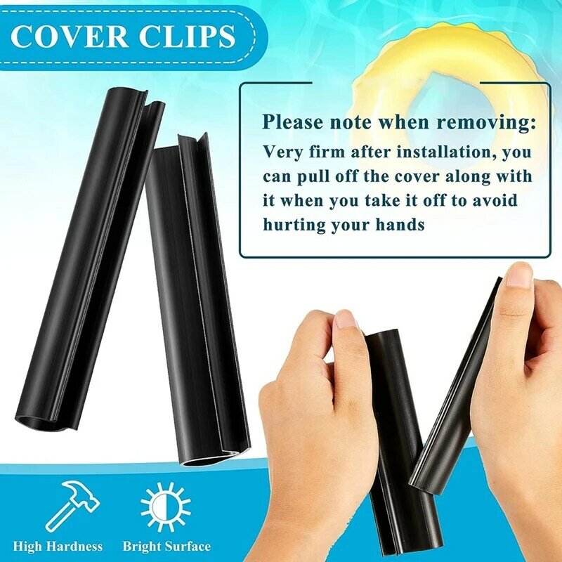 24 Pcs Pool Cover Clip, Winter Swimming Pool Cover Clips Above Ground Cover Clips For Secure Your Winter Pool Cover