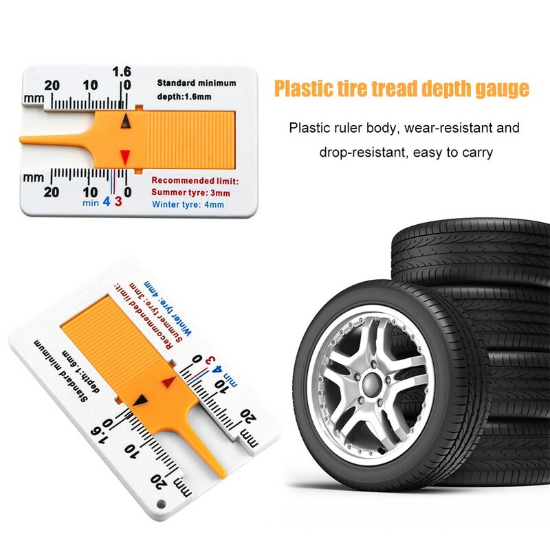 1PC 0-20mm Auto Car tire battistrada depthometro indicatore di profondità Gauge moto Trailer Van Wheel Measure Tool