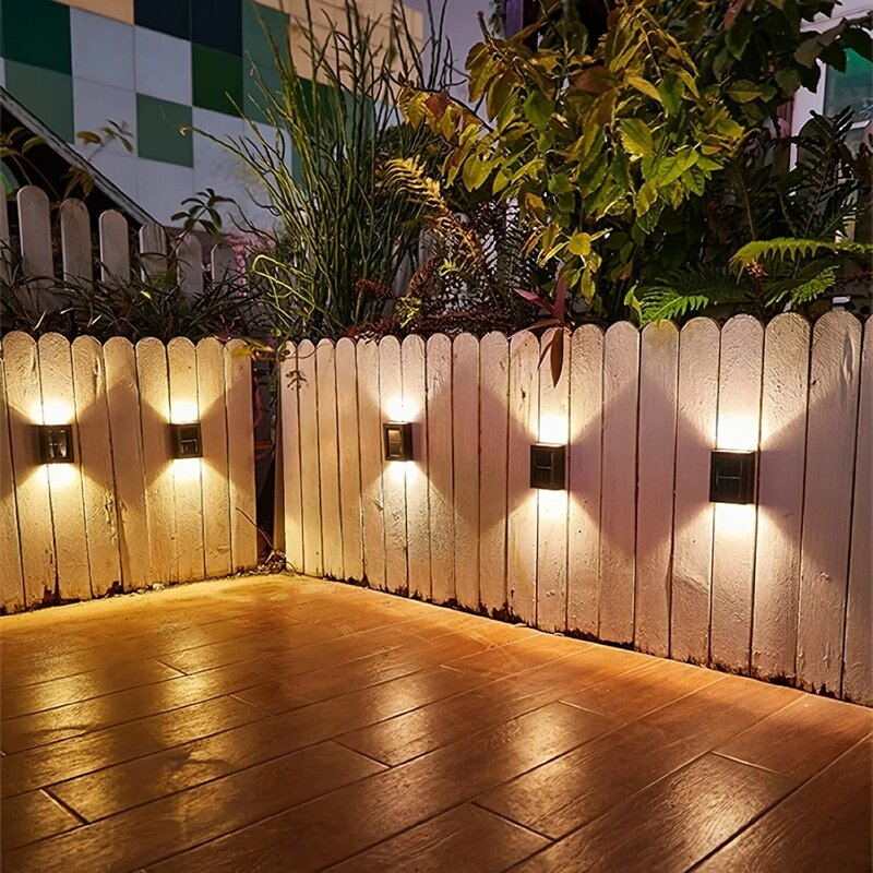 Nuove luci da parete solari lampada solare a Led impermeabile per esterni su e giù illuminazione luminosa per lampade da giardino per balconi da giardino
