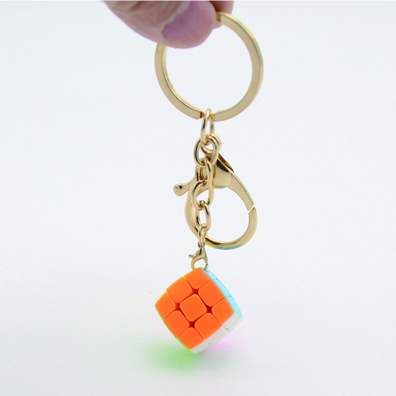 Mini Cube Puzzle Magique Professionnel, Oreillers, Porte-clés, Jouets, 3x3x3, 2cm,3.5cm,4.5cm