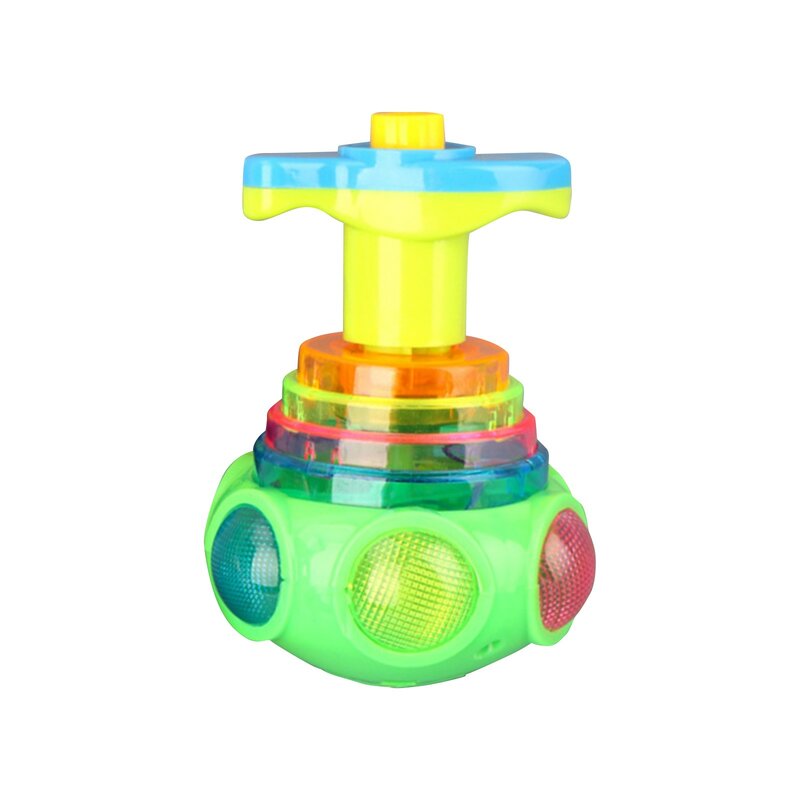 Brinquedos superiores giratórios da música da luz do brinquedo das crianças para as crianças presentes engraçados