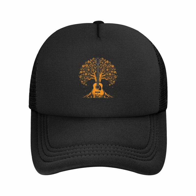 قبعة بيسبول لشجرة الحياة للجنسين ، قبعات شبكية ، قبعات شمسية ، هدايا غيتار