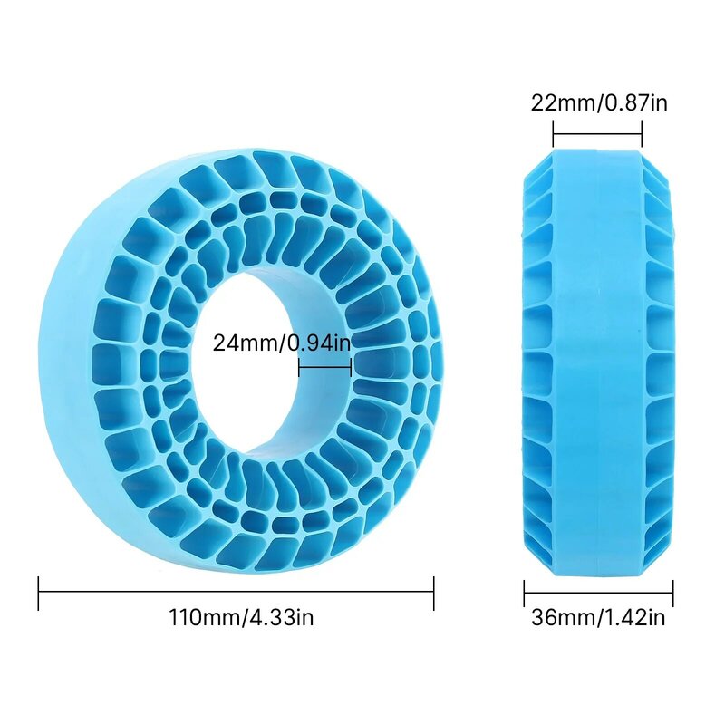 Wkładka gumowa silikonowa INJORA pasuje do opony do kół 118-122mm (4.75 "OD) 1.9" dla 1/10 gąsienica RC